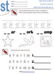 st-beginning-consonant-blend-worksheet